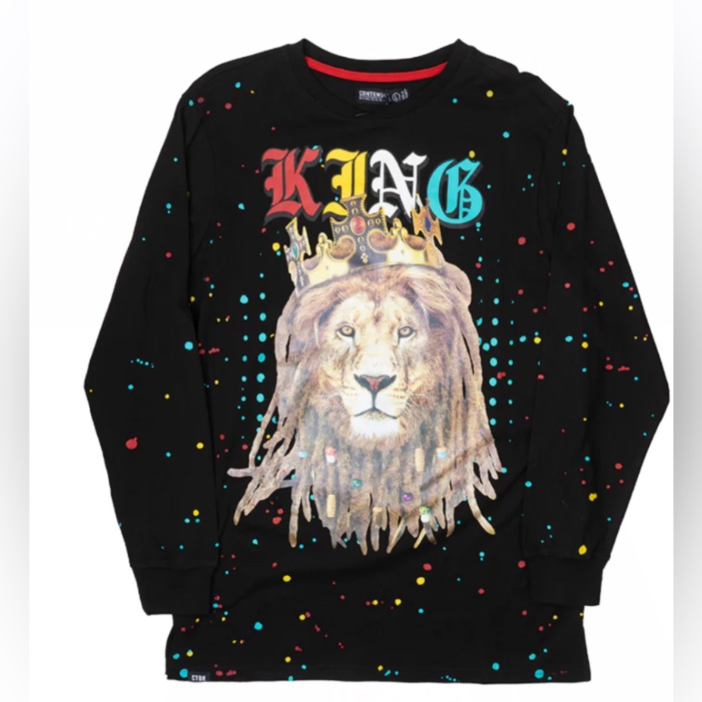 Men’s Contender Graphic Long Sleeve T-Shirt—Multicolor—S: 1-L, 1-XL, 2-2x, 2-3X